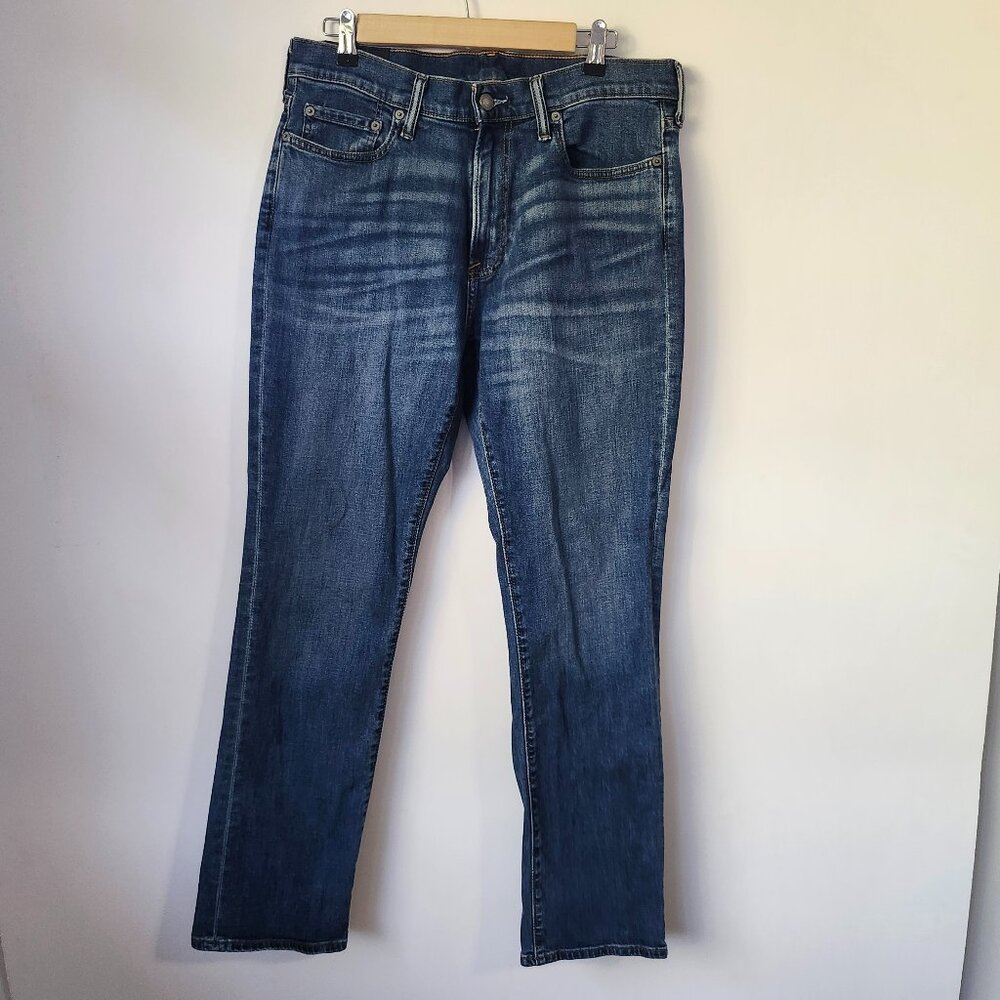 Abercrombie & Fitch Men’s Straight Stretch Jeans W33 L32 Medium Wash Denim